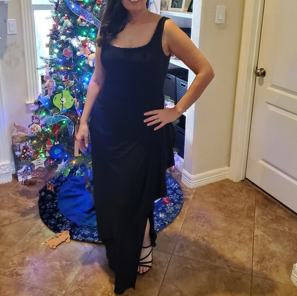 2 Piece Alex Evenings Black Dress - Picture 6 of 6